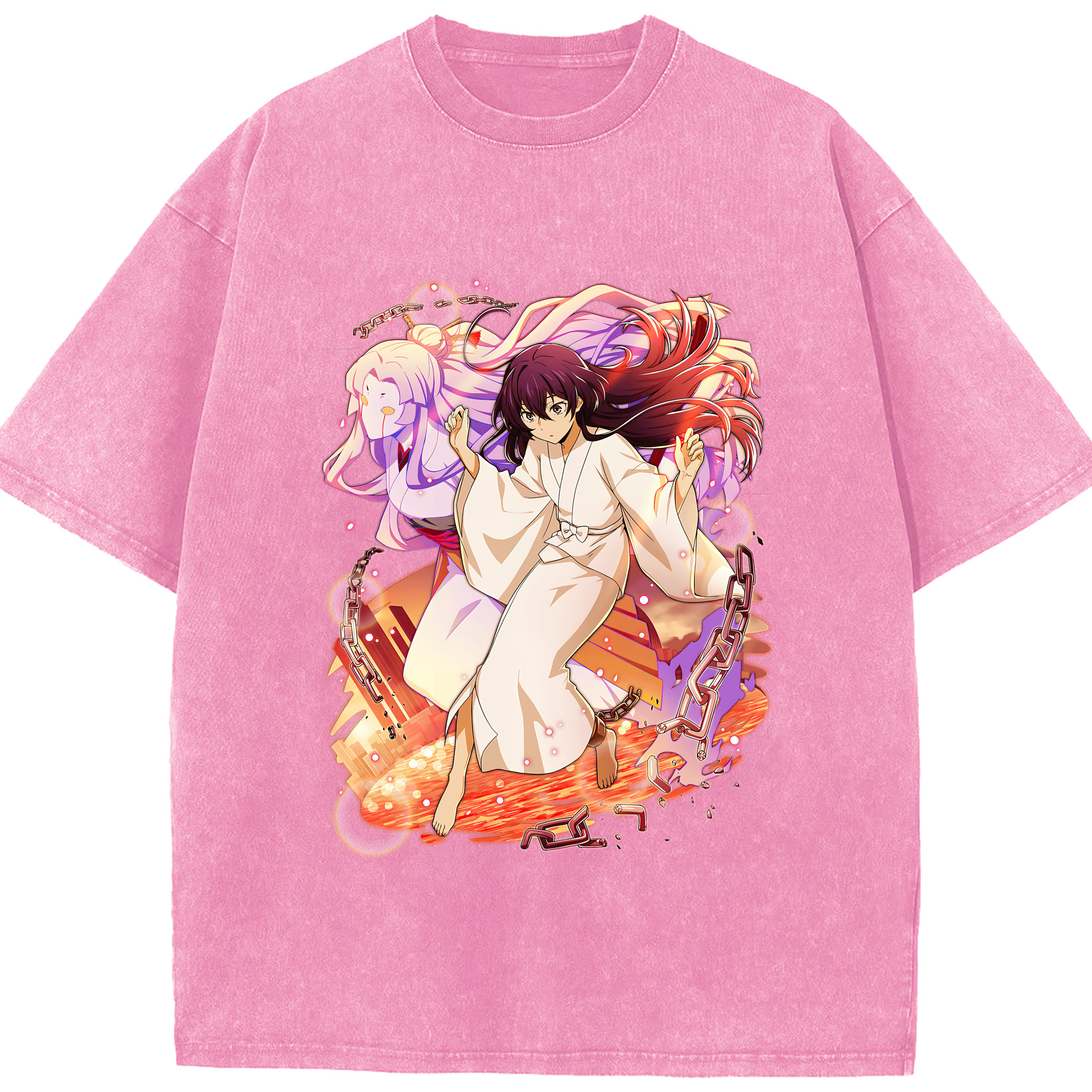 文豪ストレイドッグス Bungo Stray Dogs 綿100% ヴィンテージ風 半袖Tシャツ（フロントプリント）